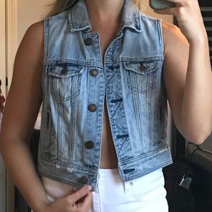 American Eagle jean vest